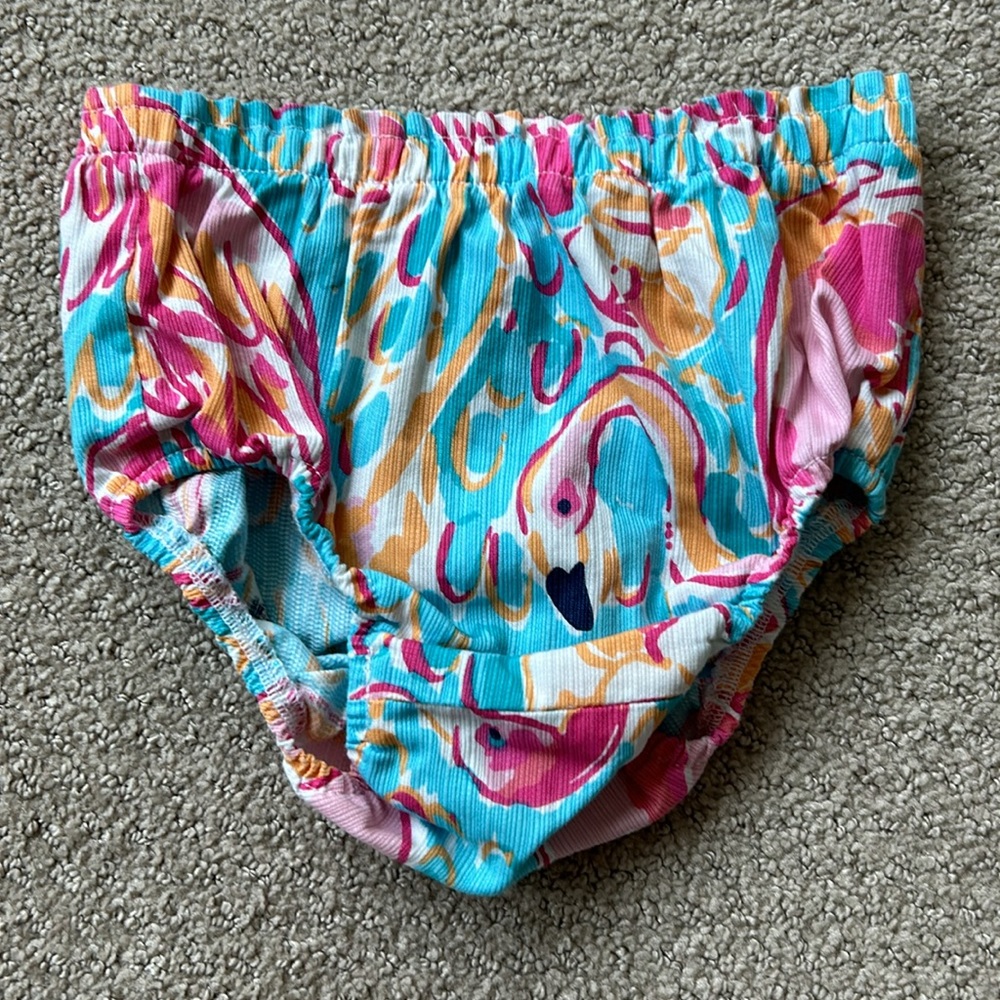 VGUC Lilly Pulitzer flamingo bloomer set - Picture 3 of 3